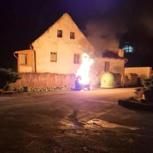 foto požáru kontejneru